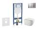 Geberit Duofix - Set předstěnové instalace, klozetu Gaia a sedátka softclose, tlačítko Sigma30, chrom mat/chrom SANI11CA1134B