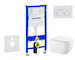 Geberit Duofix - Set předstěnové instalace, klozetu Gaia sedátka softclose, tlačítko Delta20, alpská bílá SANI11CA3145