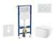 Geberit Duofix - Set předstěnové instalace, klozetu Gaia sedátka softclose, tlačítko Delta20, alpská bílá SANI11CA3145B