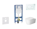 Geberit Duofix - Set předstěnové instalace, klozetu ME by Starck a sedátka softclose, tlačítko Sigma01, alpská bílá SANI11CP3108