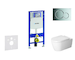 Geberit Duofix - Set předstěnové instalace, klozetu ME by Starck a sedátka softclose, tlačítko Sigma01, lesklý chrom SANI11CP110