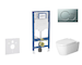Geberit Duofix - Set předstěnové instalace, klozetu ME by Starck a sedátka softclose, tlačítko Sigma01, matný chrom SANI11CP2110