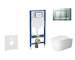 Geberit Duofix - Set předstěnové instalace, klozetu ME by Starck a sedátka softclose, tlačítko Sigma30, matný chrom/chrom SANI11
