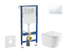 Geberit Duofix - Set předstěnové instalace, klozetu Nefia a sedátka softclose, tlačítko Delta50, alpská bílá SANI11CA31114