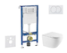 Geberit Duofix - Set předstěnové instalace, klozetu Oudee a sedátka softclose, tlačítko Delta, bílá SANI11CA31124