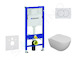 Geberit Duofix - Set předstěnové instalace, klozetu Oudee a sedátka softclose, tlačítko Delta01, alpská bílá SANI11CA3102