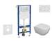 Geberit Duofix - Set předstěnové instalace, klozetu Oudee a sedátka softclose, tlačítko Delta01, alpská bílá SANI11CA3102B