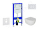 Geberit Duofix - Set předstěnové instalace, klozetu Oudee a sedátka softclose, tlačítko Delta01, alpská bílá SANI11CA3116