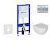 Geberit Duofix - Set předstěnové instalace, klozetu Oudee a sedátka softclose, tlačítko Delta01, lesklý chrom SANI11CA1124