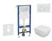 Geberit Duofix - Set předstěnové instalace, klozetu Oudee a sedátka softclose, tlačítko Delta20, alpská bílá SANI11CA3131B
