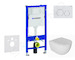 Geberit Duofix - Set předstěnové instalace, klozetu Oudee a sedátka softclose, tlačítko Delta20, alpská bílá SANI11CA3138