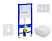Geberit Duofix - Set předstěnové instalace, klozetu Oudee a sedátka softclose, tlačítko Delta30, alpská bílá SANI11CA3132