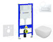 Geberit Duofix - Set předstěnové instalace, klozetu Oudee a sedátka softclose, tlačítko Delta50, alpská bílá SANI11CA3130