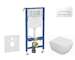 Geberit Duofix - Set předstěnové instalace, klozetu Oudee a sedátka softclose, tlačítko Delta50, alpská bílá SANI11CA3130B