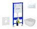 Geberit Duofix - Set předstěnové instalace, klozetu Oudee a sedátka softclose, tlačítko Delta50, alpská bílá SANI11CA3137