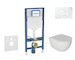 Geberit Duofix - Set předstěnové instalace, klozetu Oudee a sedátka softclose, tlačítko Sigma01, alpská bílá SANI11CA3113B