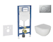Geberit Duofix - Set předstěnové instalace, klozetu Oudee a sedátka softclose, tlačítko Sigma01, lakovaný matný chrom SANI11CA11