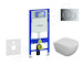 Geberit Duofix - Set předstěnové instalace, klozetu Oudee a sedátka softclose, tlačítko Sigma01, lesklý chrom SANI11CA1100