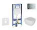 Geberit Duofix - Set předstěnové instalace, klozetu Oudee a sedátka softclose, tlačítko Sigma01, lesklý chrom SANI11CA1120B
