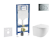 Geberit Duofix - Set předstěnové instalace, klozetu Oudee a sedátka softclose, tlačítko Sigma01, lesklý chrom SANI11CA1158