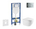 Geberit Duofix - Set předstěnové instalace, klozetu Oudee a sedátka softclose, tlačítko Sigma01, lesklý chrom SANI11CA1164