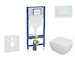 Geberit Duofix - Set předstěnové instalace, klozetu Oudee a sedátka softclose, tlačítko Sigma20, bílá/bílá mat SANI11CA3127B