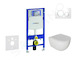 Geberit Duofix - Set předstěnové instalace, klozetu Oudee a sedátka softclose, tlačítko Sigma20, bílá/chrom SANI11CA3114