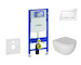 Geberit Duofix - Set předstěnové instalace, klozetu Oudee a sedátka softclose, tlačítko Sigma20, bílá/chrom SANI11CA3115