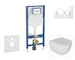 Geberit Duofix - Set předstěnové instalace, klozetu Oudee a sedátka softclose, tlačítko Sigma20, bílá/pozlacená SANI11CA3133B