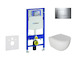 Geberit Duofix - Set předstěnové instalace, klozetu Oudee a sedátka softclose, tlačítko Sigma20, chrom SANI11CA1121