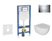Geberit Duofix - Set předstěnové instalace, klozetu Oudee a sedátka softclose, tlačítko Sigma20, chrom SANI11CA1121B