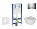 Geberit Duofix - Set předstěnové instalace, klozetu Oudee a sedátka softclose, tlačítko Sigma20, chrom SANI11CA1121B