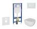 Geberit Duofix - Set předstěnové instalace, klozetu Oudee a sedátka softclose, tlačítko Sigma30, bílá/bílá mat SANI11CA3135B