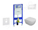 Geberit Duofix - Set předstěnové instalace, klozetu Oudee a sedátka softclose, tlačítko Sigma30, bílá/chrom SANI11CA3101