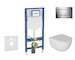 Geberit Duofix - Set předstěnové instalace, klozetu Oudee a sedátka softclose, tlačítko Sigma30, chrom SANI11CA1121B