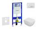 Geberit Duofix - Set předstěnové instalace, klozetu Oudee a sedátka softclose, tlačítko Sigma50, chrom/alpská bílá SANI11CA3126
