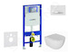 Geberit Duofix - Set předstěnové instalace, klozetu Oudee a sedátka softclose, tlačítko Sigma50, chrom/alpská bílá SANI11CA3134
