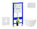 Geberit Duofix - Set předstěnové instalace, klozetu Oudee Vortex a sedátka softclose, tlačítko Delta01, alpská bílá SANI11CA3179