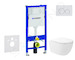 Geberit Duofix - Set předstěnové instalace, klozetu Oudee Vortex a sedátka softclose, tlačítko Delta20, alpská bílá SANI11CA3182