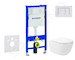 Geberit Duofix - Set předstěnové instalace, klozetu Oudee Vortex a sedátka softclose, tlačítko Delta30, alpská bílá SANI11CA3183