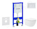 Geberit Duofix - Set předstěnové instalace, klozetu Oudee Vortex a sedátka softclose, tlačítko Delta30, alpská bílá SANI11CA3194