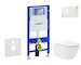 Geberit Duofix - Set předstěnové instalace, klozetu Oudee Vortex a sedátka softclose, tlačítko Sigma01, alpská bílá SANI11CA3184