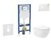 Geberit Duofix - Set předstěnové instalace, klozetu Oudee Vortex a sedátka softclose, tlačítko Sigma01, alpská bílá SANI11CA3173
