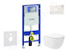 Geberit Duofix - Set předstěnové instalace, klozetu Oudee Vortex a sedátka softclose, tlačítko Sigma01, alpská bílá SANI11CA3173