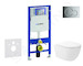 Geberit Duofix - Set předstěnové instalace, klozetu Oudee Vortex a sedátka softclose, tlačítko Sigma01, lesklý chrom SANI11CA114