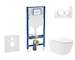 Geberit Duofix - Set předstěnové instalace, klozetu Oudee Vortex a sedátka softclose, tlačítko Sigma20, bílá/pozlacená SANI11CA3