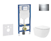 Geberit Duofix - Set předstěnové instalace, klozetu Oudee Vortex a sedátka softclose, tlačítko Sigma20, chrom SANI11CA1153B