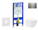 Geberit Duofix - Set předstěnové instalace, klozetu Oudee Vortex a sedátka softclose, tlačítko Sigma20, nerez SANI11CA6108