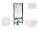 Geberit Duofix - Set předstěnové instalace, klozetu Oudee Vortex a sedátka softclose, tlačítko Sigma30, bílá/bílá mat SANI11CA31