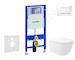Geberit Duofix - Set předstěnové instalace, klozetu Oudee Vortex a sedátka softclose, tlačítko Sigma30, bílá/chrom SANI11CA3175